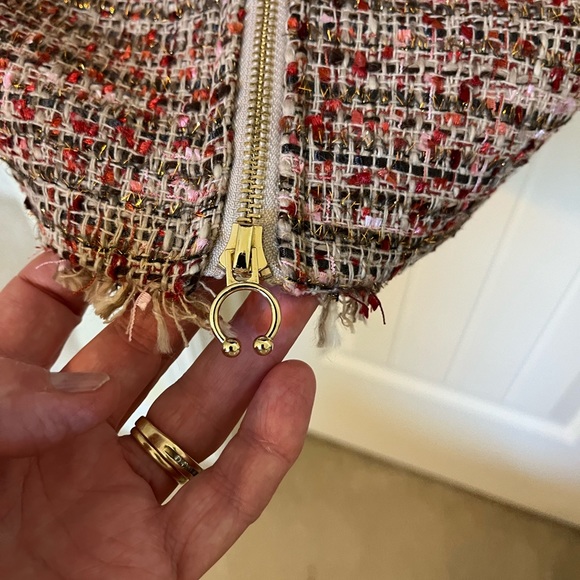 5040-MTT Two Piece  Womens Multi Color Tweed Button Front Jacket & Skirt Sz XS - Picture 6 of 14